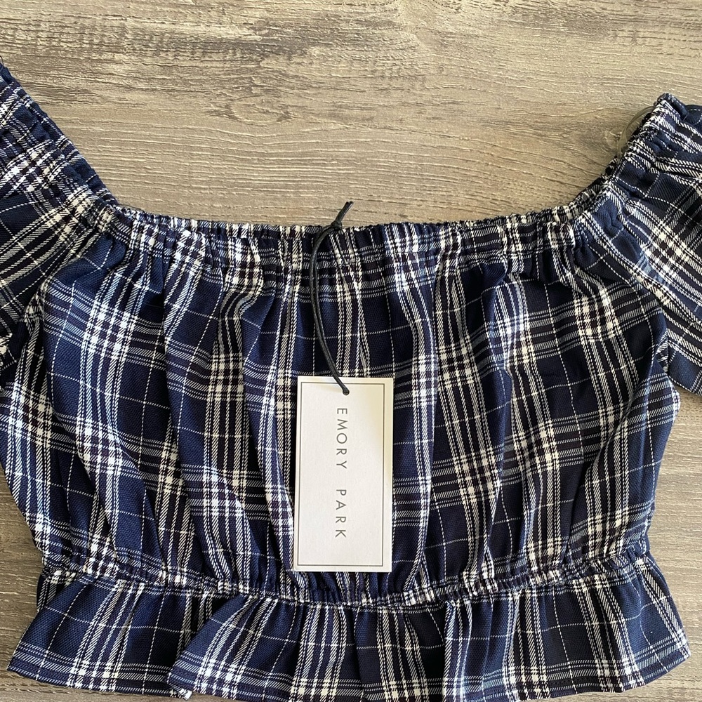 Plaid crop top - Picture 2 of 2